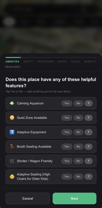 Project Mattox — sensory profile setup