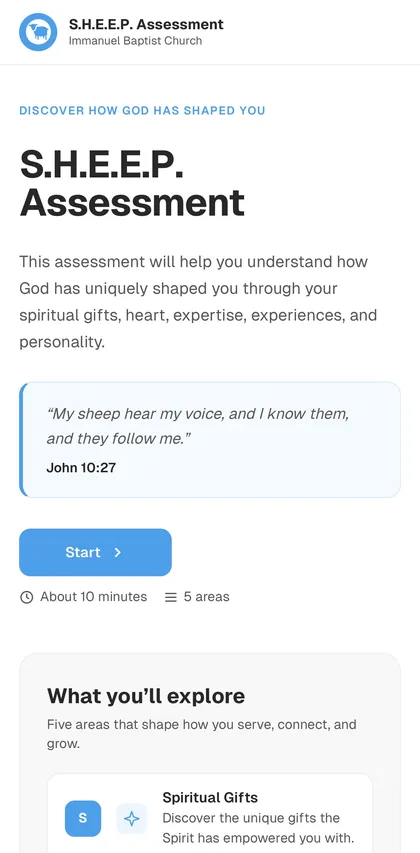 The S.H.E.E.P. Test — assessment intro